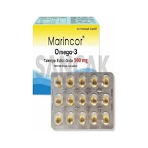 Marincor Omega-3 500 Mg 60 Kapsül Balık Yağı 2 Adet