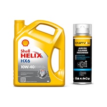 Shell Helix Hx6 Motor Yağı 10w-40 4 Litre + Klima Bombası 200 ML