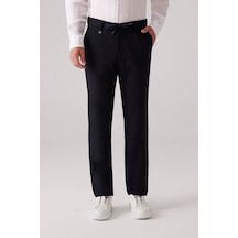 Erkek Lacivert Yazlık Jogger Yan Cep Pantolon