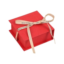 Soulader Şık Ve Kullanışlı Mücevher Saklama Kutusu - Yüzük, Bilezik Ve Takılarınız İçin Organizör Kutu Kırmızı