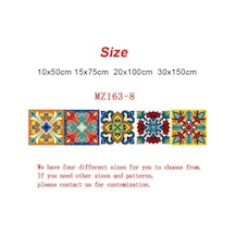 Beyaz & Kırmızı Renkli Desen Seramik Fayans Duvar Etiket Masaları Banyo Mutfak Ev Dekor Duv Su Geçirmez Duvar Sticker Dğ. 56651311 Diğer