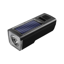 1000 Lümen 5 Modlu Su Geçirmez Solar Güneş Enerjili Usb Şarjlı Bisiklet Farı 001
