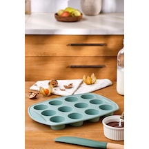 Emsan Silikon Muffin Kalıbı Yeşil