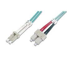 Digitus Lc-sc Fiber Optik Patch Kablo, 10 Metre, Multimode, Duplex, 50/125, Om3-19183