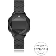 Upwatch Iconıc Black One Set Wıth Swan Topaz Unisex Kol Saati