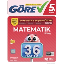 Nitelik Görev 5. Sınıf Matematik 36 Haftalık Çalışma Föyü 3083