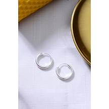 925 Ayar Gümüş Halka Küpe 2mm - 16 Mm Gümüş