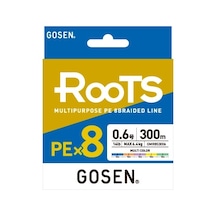 Gosen X8 Roots Pe 8 Örgü Spin İp Misina 300mt Multi Color 4.0 Pe