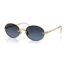 Ray-ban Rb 3929 001s2 54 A Ap Rocky Unisex Oval Gold Aynalı Metal Güneş Gözlüğü Altın
