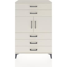 Hyperion Dolap Tek Raflı 5 Çekmeceli 2 Kapaklı 88x44x134 Ayta... Aytaşı