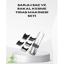 Kablosuz Profesyonel Tıraş Makinesi Şarjlı 60 Dakika Kullanım Süreli Çelik Bıçaklı Sessiz Motor 1 - 2 Saat