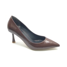 Feles 7 Cm Topuklu Stiletto Kadın Ayakkabı Kahverengi