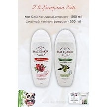 Hacı Şakir Nar 2si 1 Arada Şampuan 500 Ml, Zeytinyağlı Şampuan 500 Ml Ve Rosıe