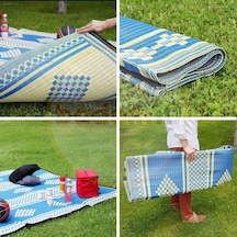 Plastik Hasır Halı Kilim Piknik Cami Park Plaj Bahçe Balkon Teras Kamp Outdoor Karavan 140 X 230 Cm 98 x 98