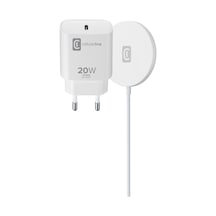 Cellularline Apple Uyumlu iPhone Magsafe Kablosuz Şarj Standı + 20W Duvar Şarj