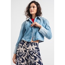 Only Onlmonalisa Ls Cr Dest Kadın Jean Ceket 15315287-17261 001