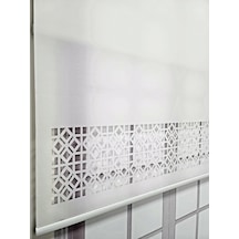 Bbb Çift Mekanizmalı Lazer Kesim Tül Ve Stor Perde Mlty1002