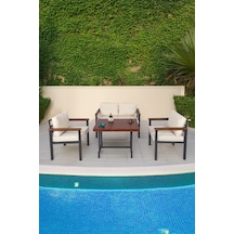 Neokas Balkon Mobilyası, 1 + 1 + 2 + M Metal Oturma Grubu, Balkon Seti, Kafe Koltuğu, Bekeleme Alanı Koltuğu,