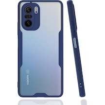 Newface Xiaomi Poco F3 Kılıf Platin Silikon - Lacivert Lacivert