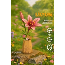 Ahşap Lilyum Maketi 3d Puzzle Ahşap Minyatür Maket Kiti Dıy Kendin Yap