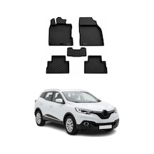 Renault Kadjar 1 2014-2018 Uyumlu 4d Havuzlu Paspas Kauçuk Siyah 5 Parça