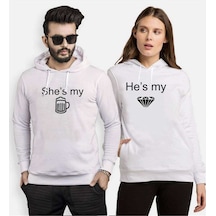 Tshirthane My Beer My Diamond Sevgili Kombinleri Kapüşonlu Kombi