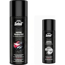 Selsil Susuz Motor Temizleme Spreyi 500 Ml, Torpido Parlatıcı 200 Ml 1 adet