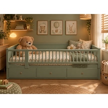 Ata-mer Wood Products 150x50 + 47,5x50 Yeşil Hemnes Divan Bariyer, Trabzan, Korkuluk