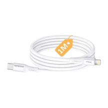 Type C-lightning 27watt Pd Hızlı Şarj Kablosu Beyaz/gümüş Metal 100 Cm