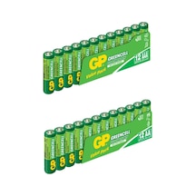 GP Greencell AAA İnce Kalem Pil 12'li + GP Greencell AA Kalem Pil 12'li