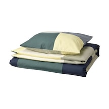 Ikea Brunkrıssla Tek Kişilik Nevresim Seti, Yeşil-çok Renkli, 150x200/50x60 Cm Çok renkli