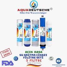 Açık Kasa 5 Filtre Su Arıtma Cihazı Filtre Seti