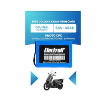 Vmoto Cpx Batarya Standart Kapasite Lifepo4 60v 45ah Elektrikli Motosiklet Bataryası