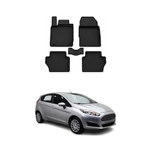 Ford Fiesta 7 Mk7 Facelift 2015-2017 Uyumlu 4d Havuzlu Paspas Kauçuk Siyah 5 Parça
