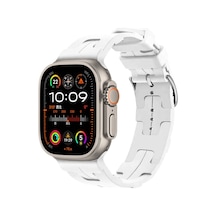 Watch Ultra 49mm Krd-92 Uyumlu Ogaa Kordon-beyaz
