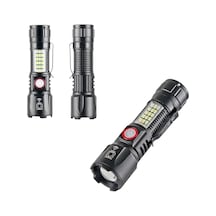Ws-2828 Ultra Usb Şarjlı Polis El Feneri, Bekçi, Asker El Feneri Kırmızı Mavi Çakarlı 1000 L 1 Ws-2828 Ultra Usb Şarjlı Polis El Feneri, Bekçi, Asker El Feneri Kırmızı Mavi Çakarlı 1000 L Siyah