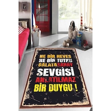 Sarı Ve Kırmızı Kaymaz Tabanlı Taraftar Halısı Ar1153n11 Sarı - Kırmızı