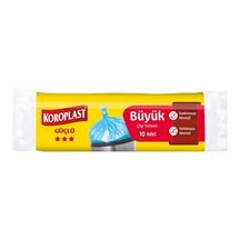 Koroplast Çöp Torbası 10'lu Büyük 65x77cm 25'li Paket