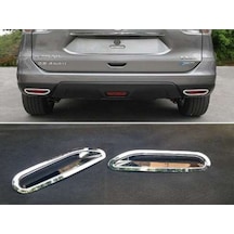 Nissan X-trail 2014 2017 Arka Reflektör Reflektör Çerçevesi Krom