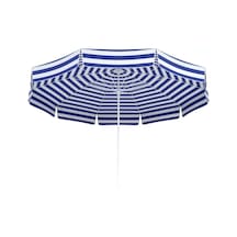 Tevalli Parasols 180ø Polyester Plaj Şemsiye - Mavi Beyaz Mavi - Beyaz