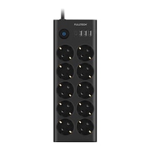 Magicool Fulltech Ftr14 Type-c Girişli Akım Korumalı 10 Lu Priz, 3 Usb