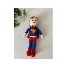 Adenya Sepeti El Örgüsü Superman Figürlü Amigurumi Bebek Sepeti Çok Renkli