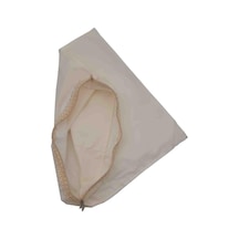 Çanta Aksesuar Krem Renk 45x45 Cm, Dikilmiş Halde, Fermuarlı Astar