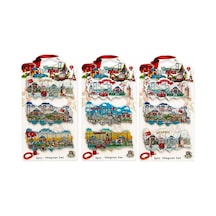 İstanbul Temalı Silikon Buzdolapı Süsü Magnet 3'lü Set Alk5811