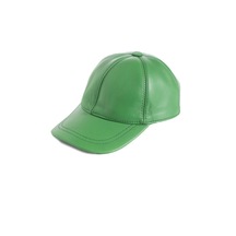 Şapka Unisex Hakiki Deri Beyzbol Kep