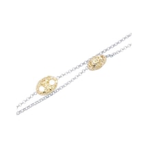 Gülaylar - Altın 14 Ayar Hollow Bileklik N11.16130 Sarı Altın