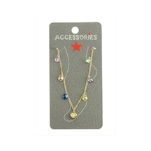 - 494 - Zirkon Taşlı Lüks Çelik - Shopgpt - Halhal Sarı