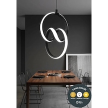 Lzy Avize Store Signature Siyah Sarkıt Avize Modern Salon, Mutfak, Çocuk Odası Ve Antre Aydınlatma SİYAH 1.MODEL