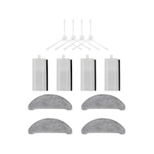 Asgard Grup Viomi S9-m7 Pro-m7 Max-m8 Pro İle Uyumlu 4 Filtre, 4 Beyaz Yan Fırça, 4 Mop Pkt-asgs000194