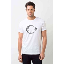 Türkiye Cumhurıyeti Atatürk Baskılı Beyaz Erkek Tshirt